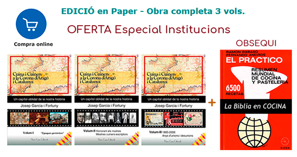 Cuina i Cuiners a la Corona d’Aragó i Catalunya - 2 Volums ebooks - Edició Digital